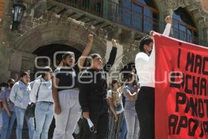 TLAXCALA . MANIFESTACIÓN NORMALISTAS