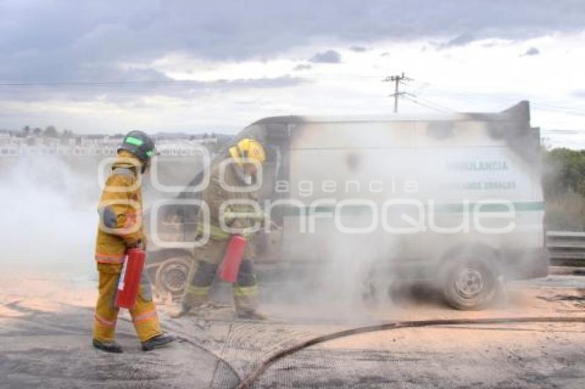 INCENDIO AMBULANCIA