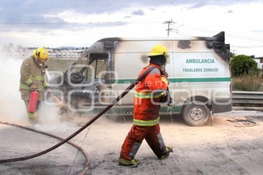 INCENDIO AMBULANCIA