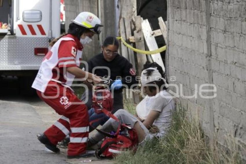 TLAXCALA . ACCIDENTE EN BARRANCA