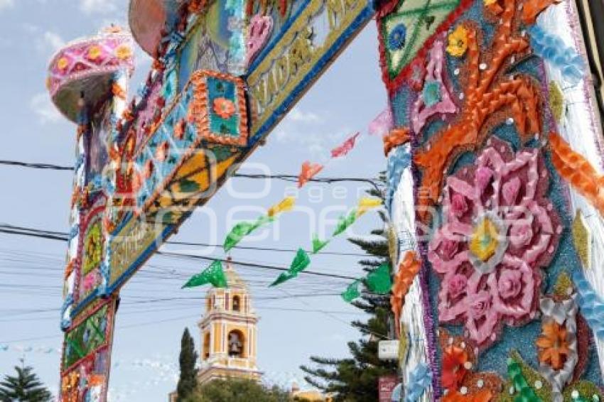 SAN ANDRÉS CHOLULA . PREPARATIVOS FERIA