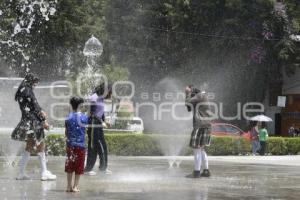 TLAXCALA . FUENTE DANZANTE