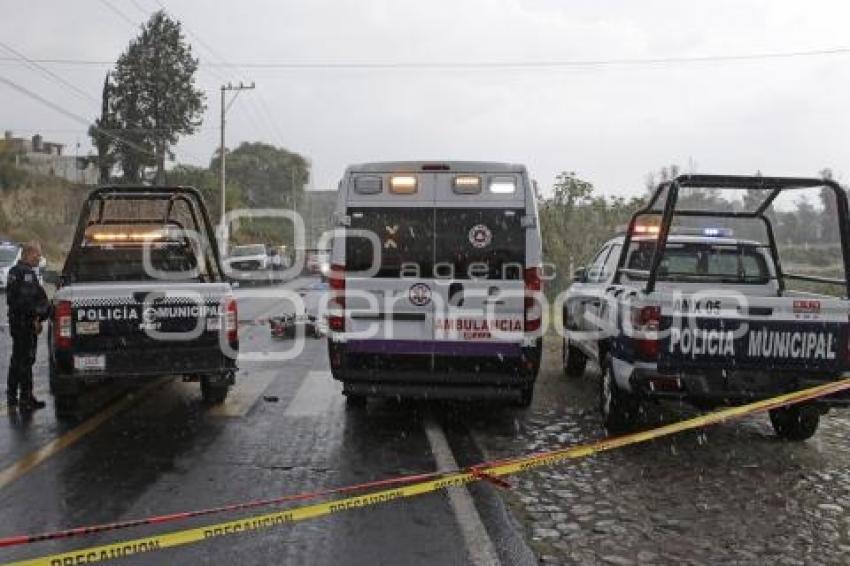 TLAXCALA . ACCIDENTE MOTOCICLETA