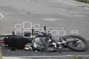 TLAXCALA . ACCIDENTE MOTOCICLETA