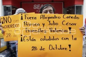 COMERCIANTES DE AMALUCAN . PROTESTA