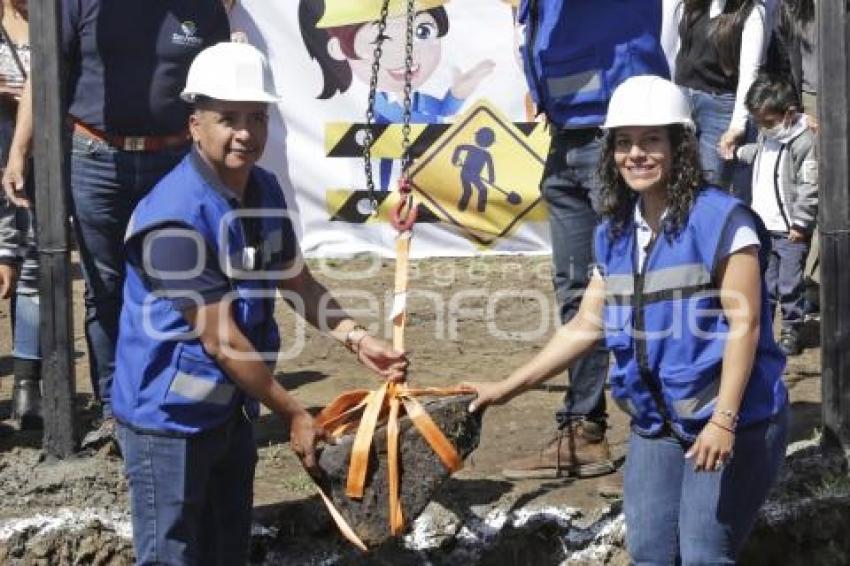 SAN ANDRÉS CHOLULA . PRIMERA PIEDRA PREESCOLAR