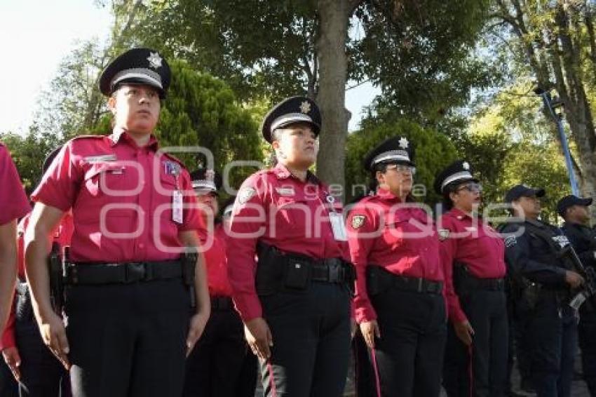 TLAXCALA . HOMENAJE POLICÍA