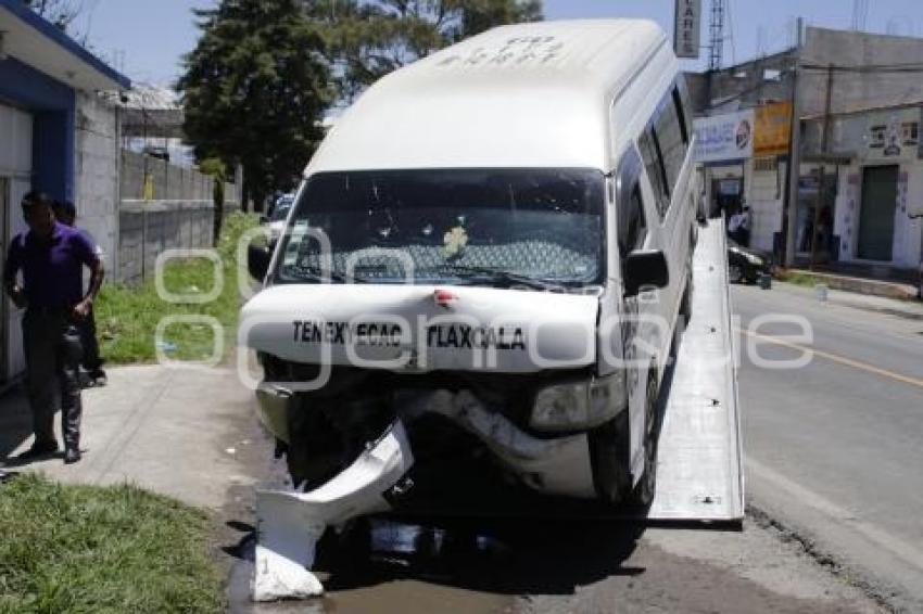 TLAXCALA . ACCIDENTE TRANSPORTE PÚBLICO