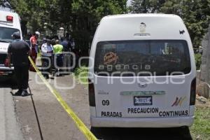 TLAXCALA . ACCIDENTE TRANSPORTE PÚBLICO