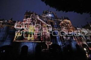 VIDEOMAPPING . PUEBLA CIUDAD DE GUARDIANES