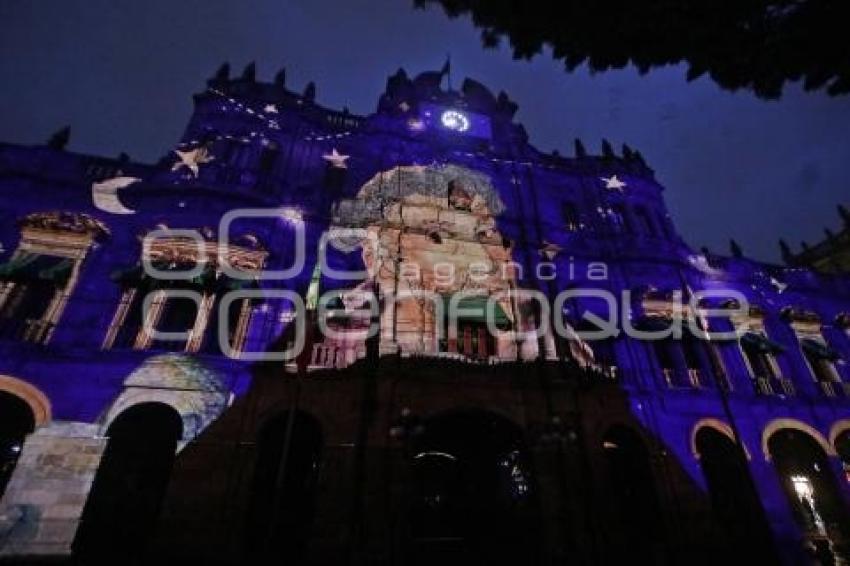 VIDEOMAPPING . PUEBLA CIUDAD DE GUARDIANES