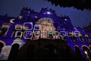 VIDEOMAPPING . PUEBLA CIUDAD DE GUARDIANES