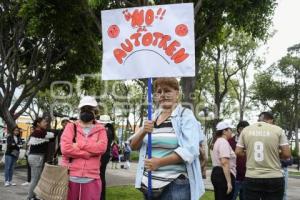 TLAXCALA . MANIFESTACIÓN . AUTOTREN