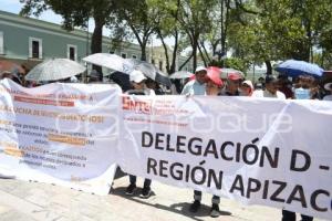 TLAXCALA . MANIFESTACIÓN DOCENTES