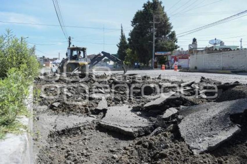 TLAXCALA . REHABILITACIÓN CALLE . CHIAUTEMPAN