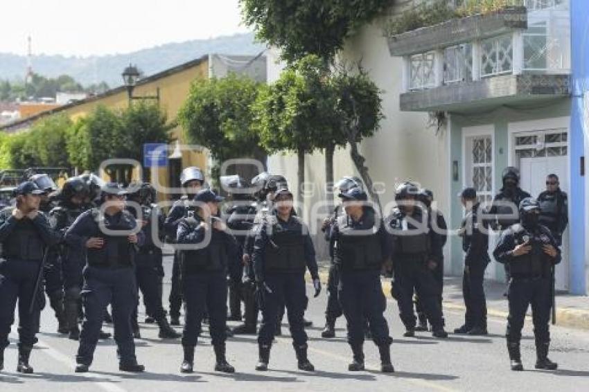 TLAXCALA . MANIFESTACIÓN DOCENTES 