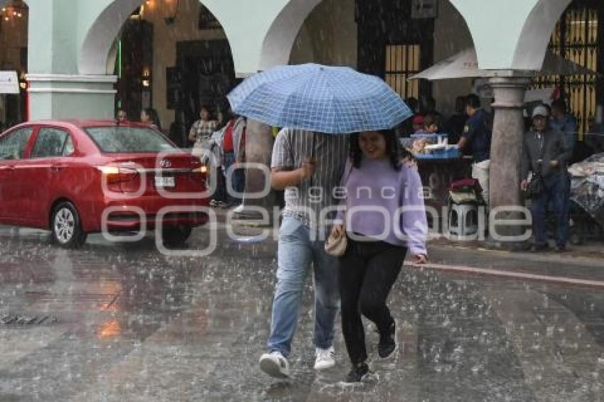 TLAXCALA . LLUVIA