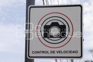 VÍA ATLIXCÁYOTL . CÁMARAS CONTROL VELOCIDAD