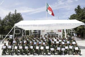 EJÉRCITO . CEREMONIA CURSO DE BLINDAJE