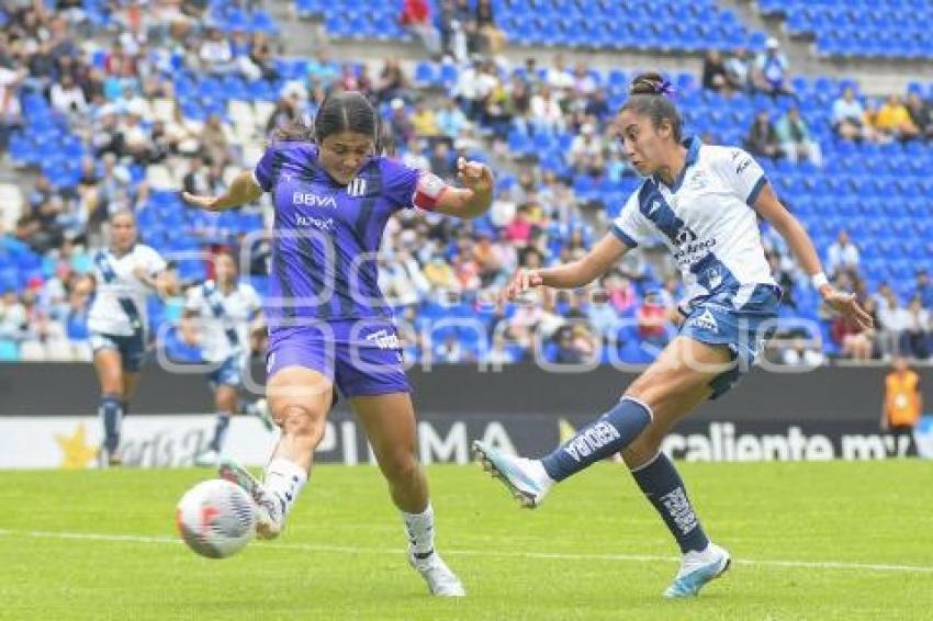 FÚTBOL FEMENIL . PUEBLA VS RAYADAS