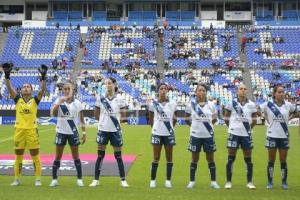 FÚTBOL FEMENIL . PUEBLA VS RAYADAS
