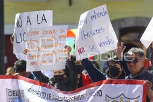 TLAXCALA . MANIFESTACIÓN SINDICATOS