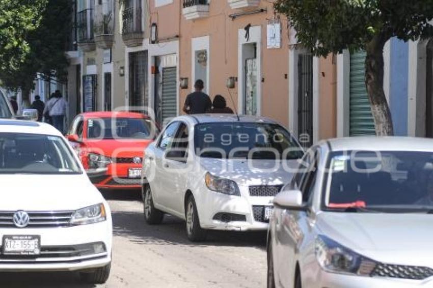 TLAXCALA . BLOQUEO CALLES