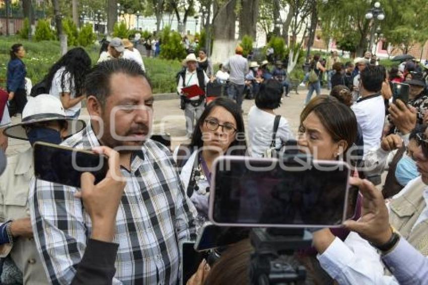 TLAXCALA . MANIFESTACIÓN SINDICATOS