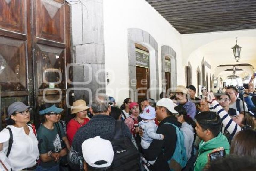 TLAXCALA . MANIFESTACIÓN SINDICATOS