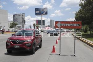 CIERRE DE CARRIL ATLIXCÁYOTL