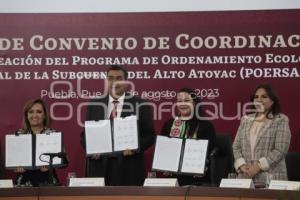 GOBIERNO ESTATAL . FIRMA DE CONVENIO