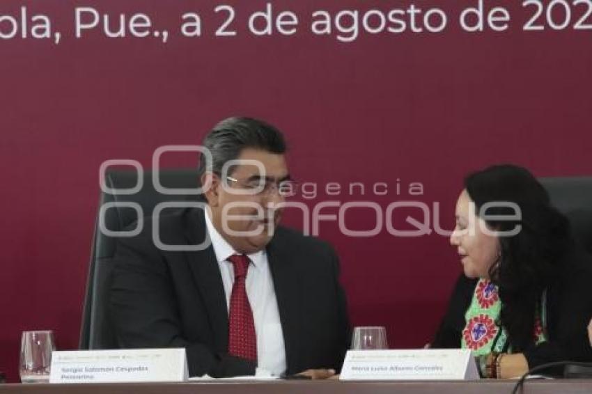 GOBIERNO ESTATAL . FIRMA DE CONVENIO