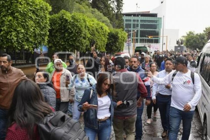 TLAXCALA . MANIFESTACIÓN SINDICATOS