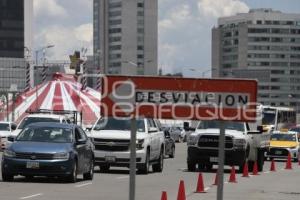 CIERRE DE CARRIL ATLIXCÁYOTL