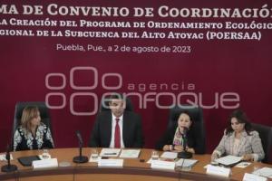 GOBIERNO ESTATAL . FIRMA DE CONVENIO