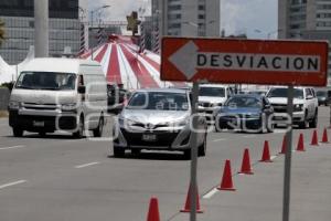 CIERRE DE CARRIL ATLIXCÁYOTL