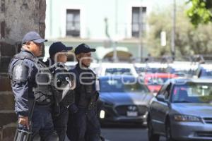 TLAXCALA . DESALOJO MANIFESTANTES