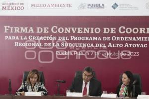 GOBIERNO ESTATAL . FIRMA DE CONVENIO