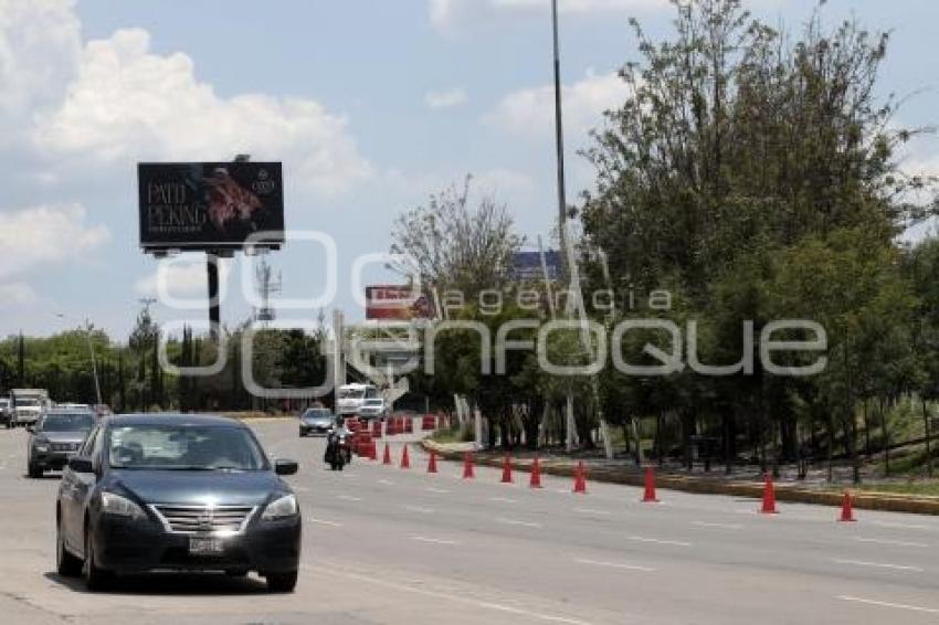 CIERRE DE CARRIL ATLIXCÁYOTL