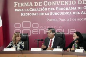 GOBIERNO ESTATAL . FIRMA DE CONVENIO