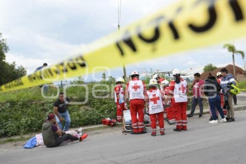 TLAXCALA . ACCIDENTE MOTOCICLISTA