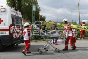 TLAXCALA . ACCIDENTE MOTOCICLISTA