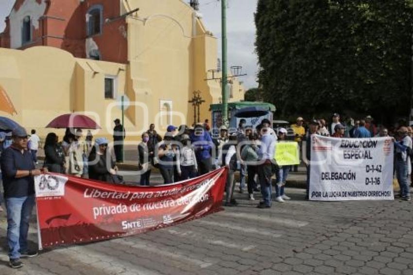 TLAXCALA . MANIFESTACIÓN SINDICATOS