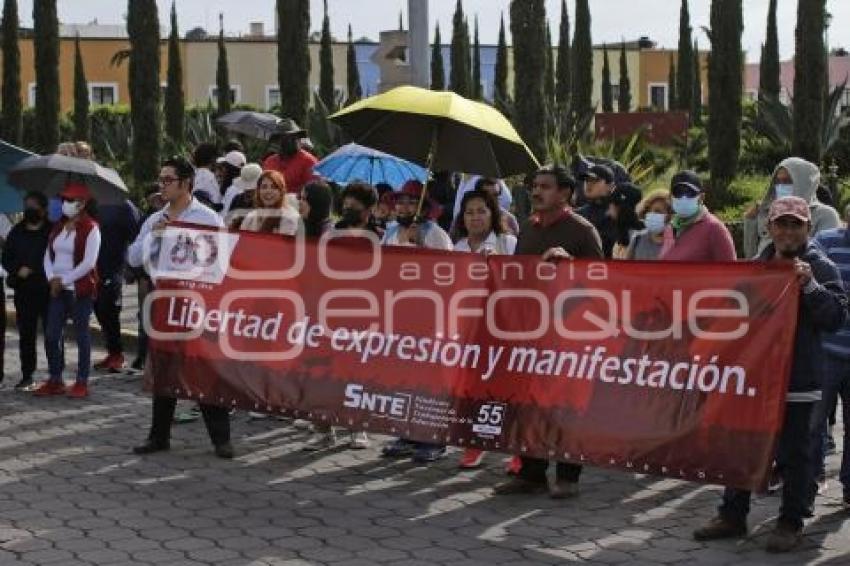 TLAXCALA . MANIFESTACIÓN SINDICATOS