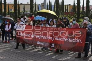 TLAXCALA . MANIFESTACIÓN SINDICATOS