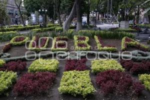 ZÓCALO . LETRAS PUEBLA