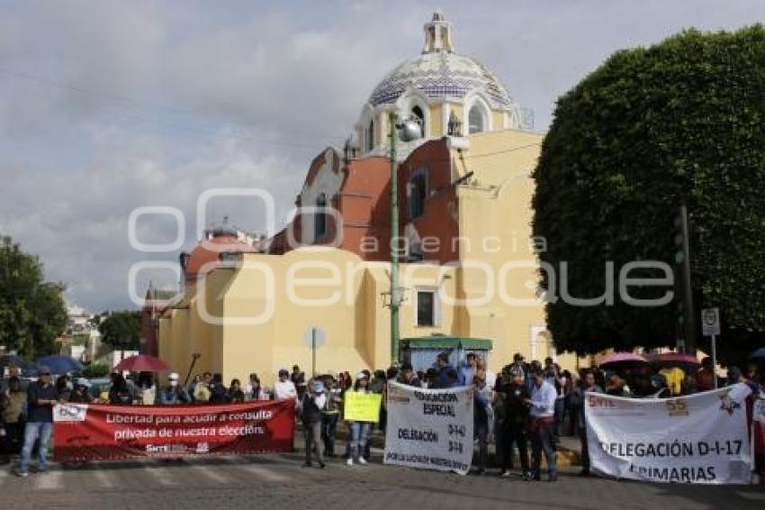 TLAXCALA . MANIFESTACIÓN SINDICATOS