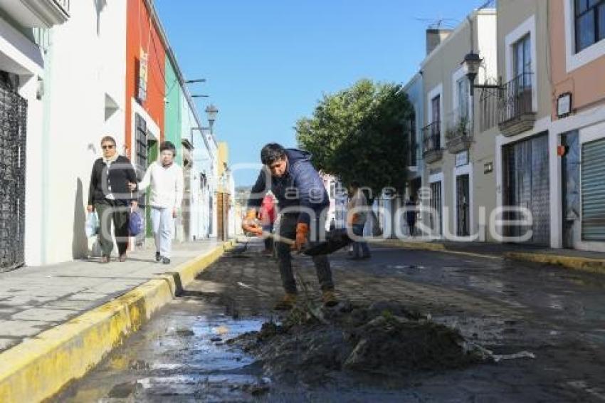 TLAXCALA . LIMPIEZA CALLES