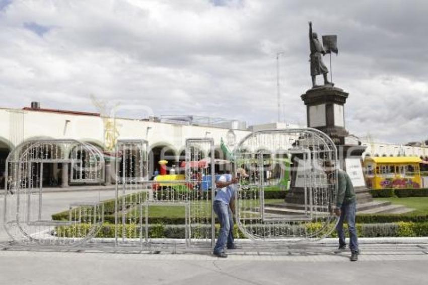 SAN PEDRO CHOLULA . ILUMINACIÓN PATRIA 