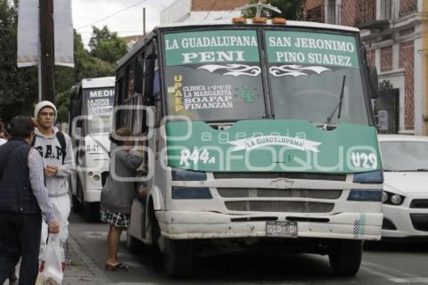 TRANSPORTE PÚBLICO. REUBICACIÓN